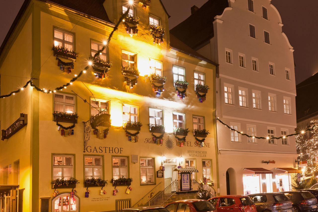 Kaiserhof Hotel Sonne Nordlingen Bagian luar foto